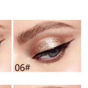 Miss Rose Dazzleshadow Liquid Eyeshadow 06 Babysbreath Metallic Bronze Pink NEW